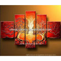 Newest Multi Panels Abstract Kiss Diy Wall Oil Painting